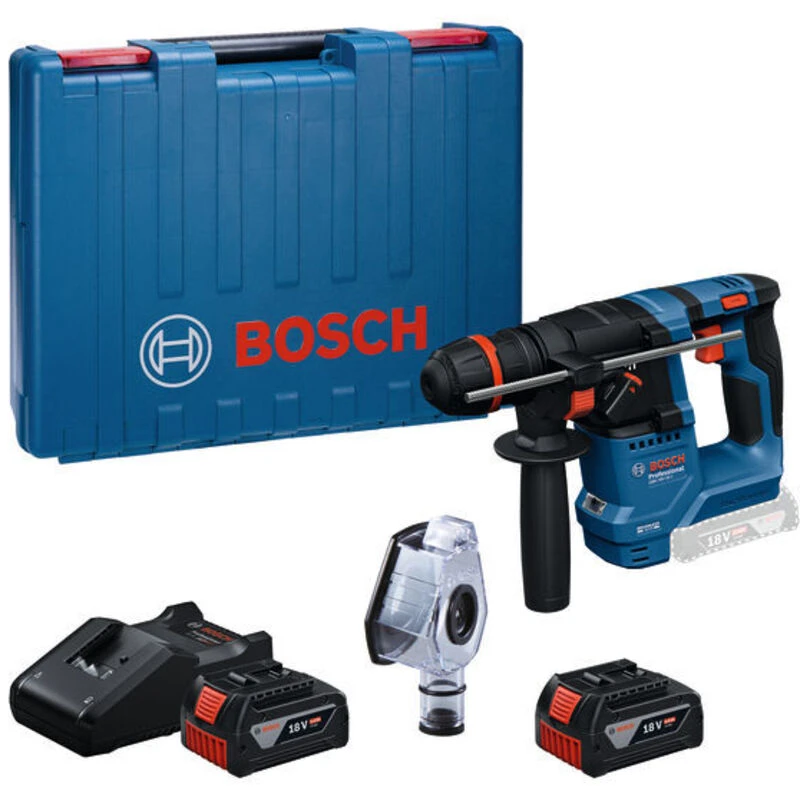 Image of Bosch GBH 18V-18 X 18v Cordless SDS Plus Hammer Drill 0611927170 Batteries: 2 x 4ah Li-ion