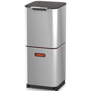 Image of Joseph Totem Compact 40-litre Waste Separation Unit - Stainless Steel