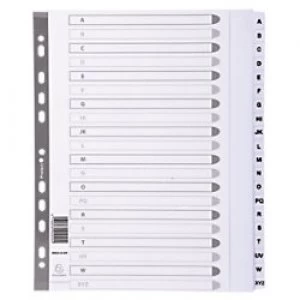 Image of Guildhall Mylar Dividers MWDA-ZZ-EW A4+ White 20 tabs board a - z