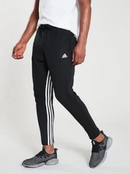 Image of adidas Inside Leg 3 Stripe Pants - Black, Size S, Men