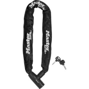 Image of Master Lock Chain Lock Integrated Keyed Lock in Black Hardened Steel
