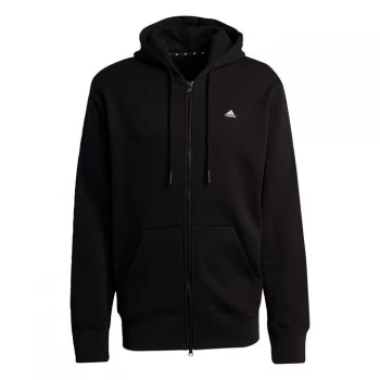 Image of adidas Sportswear Comfy & Chill Full Zip Hoodie Me - Black