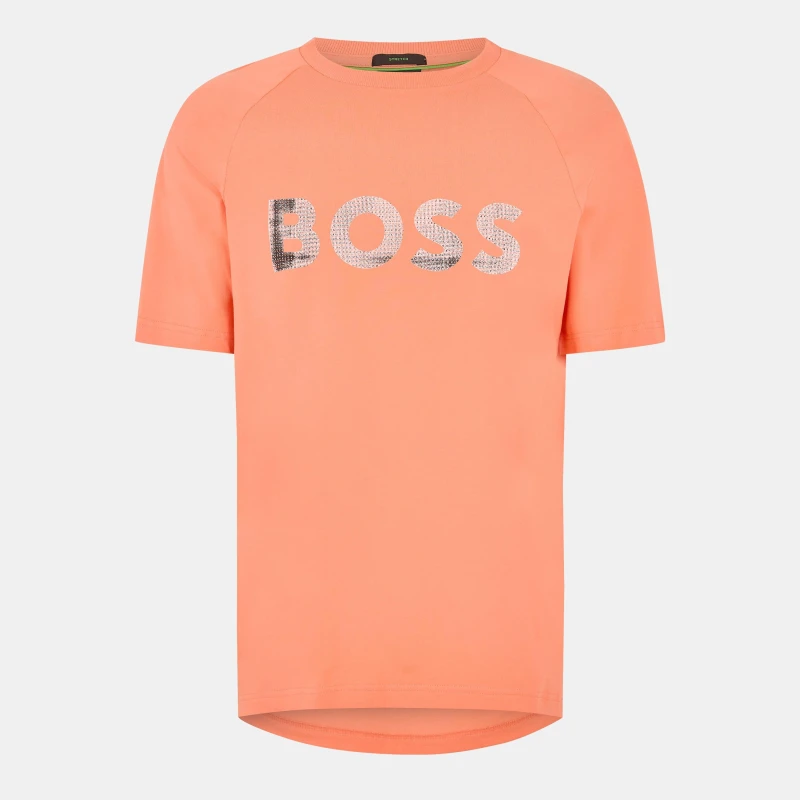Image of Boss Mens Teebero T-Shirt Open Red male S