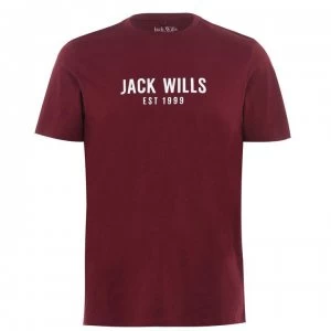 Image of Jack Wills Murphy Graphic T-Shirt - Damson