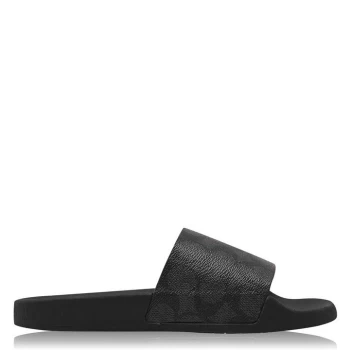 Image of Coach Udele Signature Sliders - Black
