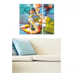 Image of MDF49171840 Multicolor Decorative MDF Painting (3 Pieces)