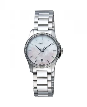 Image of Gucci G-Timeless Mother of Pearl Diamond Dial Womens Watch YA126543 YA126543