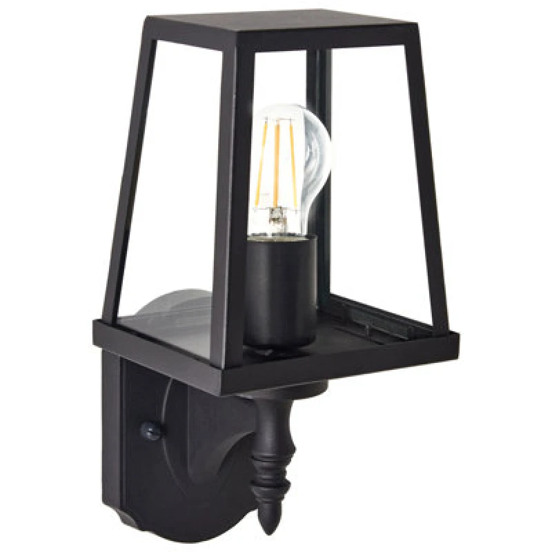 Image of Beliani Outdoor Wall Light Hezir Black