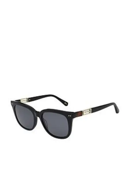 Image of Ted Baker Black Square Frame Sunglass, Black, Women Black VWR5X Female