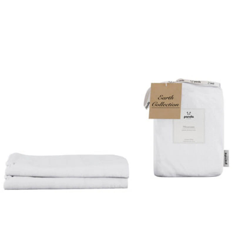 Image of panda London Bamboo & French Linen Pillowcases Coconut White