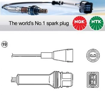 Image of 1x NGK NTK Oxygen O2 Lambda Sensor OZA445-E6 OZA445E6 (0258)