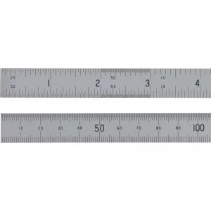 Image of Fisher Satin Chrome Engineers Steel Rule 6" / 150mm