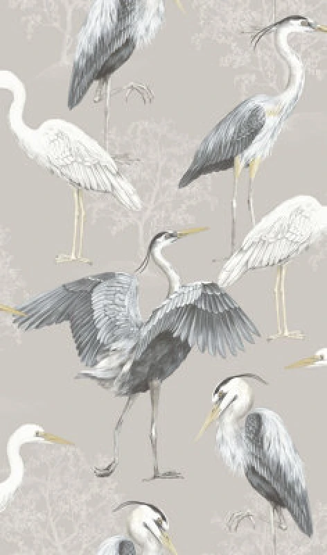 Image of Rasch Dimension Heron Grey-Beige Wallpaper