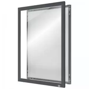 Image of Nobo Impression Pro A4 Poster Frame with Graphite Grey Clip Frame
