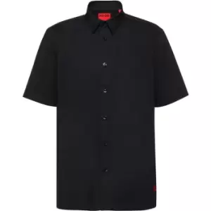 Image of Hugo Ebor Short Sleeve Shirt - Black