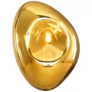 Image of Maytoni Mabell Modern Wall Lamp Gold, Glass Shade