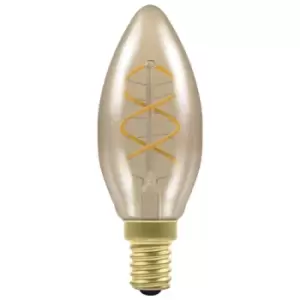 Image of Crompton LED Candle 2.5W E14 Dimmable Spiral Filament Extra Warm White Antique Bronze (15W Eqv)