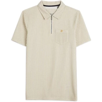 Image of Ted Baker Zip Polo Shirt - GREY