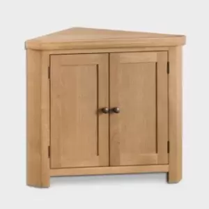 Image of Cotswold Corner Cabinet Oak 2 Door