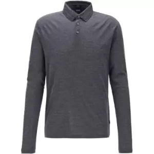 Image of Boss Pleins Polo Shirt - Blue