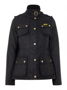 Image of Barbour International Fins wax jacket Black