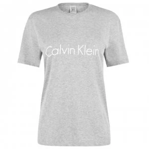 Image of Calvin Klein Logo T Shirt - Grey Hthr 020