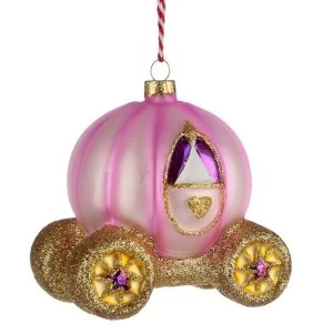 Image of Enchanted Kingdom Princess Carriage Christmas Bauble Decoration