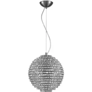 Image of Impex Nord 5 Light Ceiling Fitting Polished Chrome with Clear Crystal CFH608241/L/CH