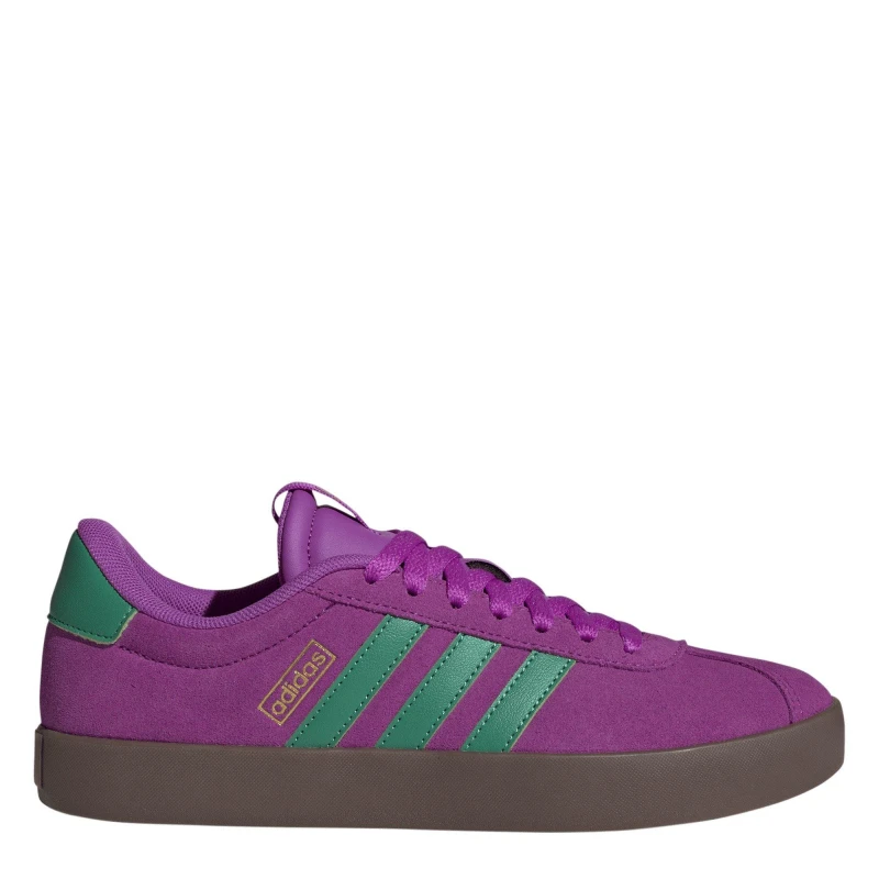 Image of adidas VL Court 3.0 Womens Purple/Grn/Met female 8 (42)