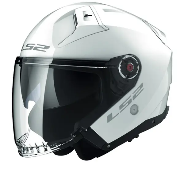 Image of LS2 OF603 Infinity II Solid Gloss White Jet Helmet Size L