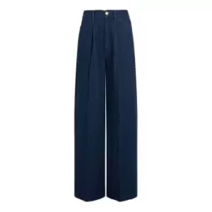 Image of Tommy Hilfiger Pleated Wide Leg Hw Nala - Blue