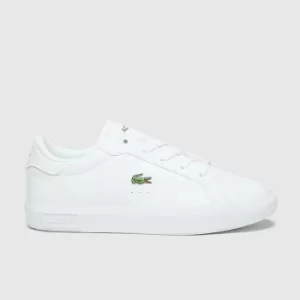 Image of Lacoste White Powercourt Junior Trainers