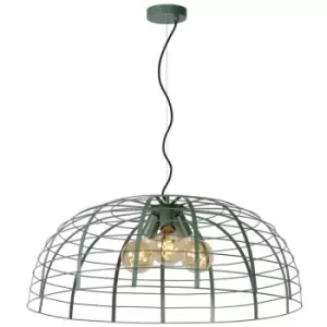 Image of Lucide ELODIE - Pendant Light - Ø76cm - 3xE27 - Turquoise