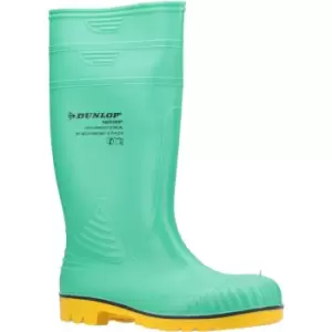 Image of Dunlop Mens Acifort HazGuard Wellington Boots (11 UK) (Green/Yellow)