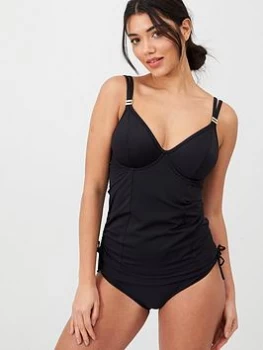 Image of Panache Anya Riva Balconnet Tankini - Black, Size 34F, Women