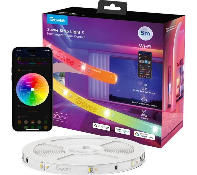 Image of GOVEE H612A RGBIC Smart Indoor LED Lightstrip - 5m 6974316999218
