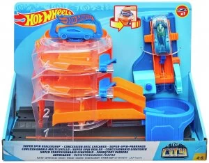 Image of Hot Wheels City Super Spin Tire Shop Playset