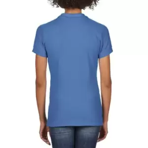 Image of Gildan Womens/Ladies Premium Cotton Sport Double Pique Polo Shirt (S) (Military Green)