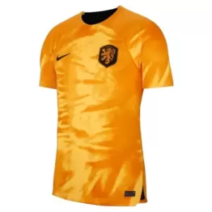 Image of Nike Netherlands Home Shirt 2022 2023 Adults - Orange