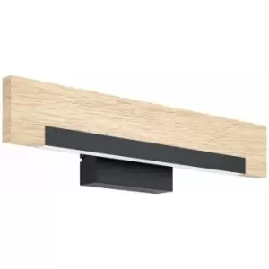 Image of Wall Light Colour Black Brown Shade White Plastic Bulb LED 1x8.5W Included