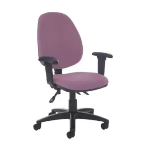 Image of Dams MTO Jota High Back Asynchro Operators Chair with Adjustable Arms - Diablo P