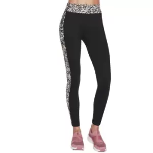 Image of Skechers Womens Go Strech Mini Cheetah High Waisted Leggings Medium