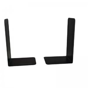 Image of Heavy Duty Metal Bookends 140mm Black (Pack of 2)