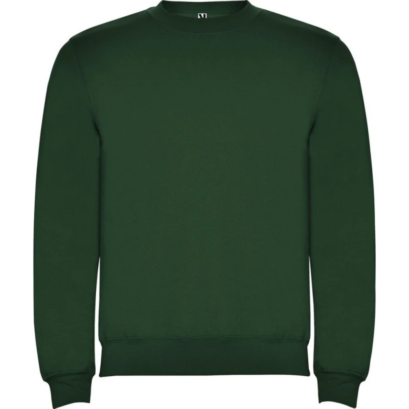 Image of ROLY ROLY Men Clasica Crew Neck Sweatshirt in Bottle Green Size: X-Small Bottle Green XS Male 5063527646903