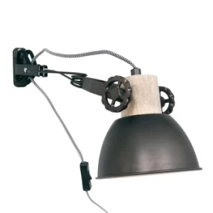 Image of Gearwood Dome Wall Light Industrial, Wood Blank