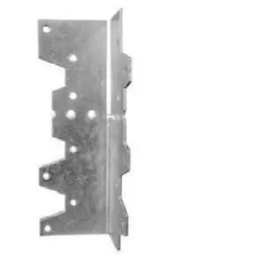 Image of Moderix - Metal Framing Bracket Anchor With Bendable Tabs 120 x 40 x 40 x 2mm Zinc - Pack of 10