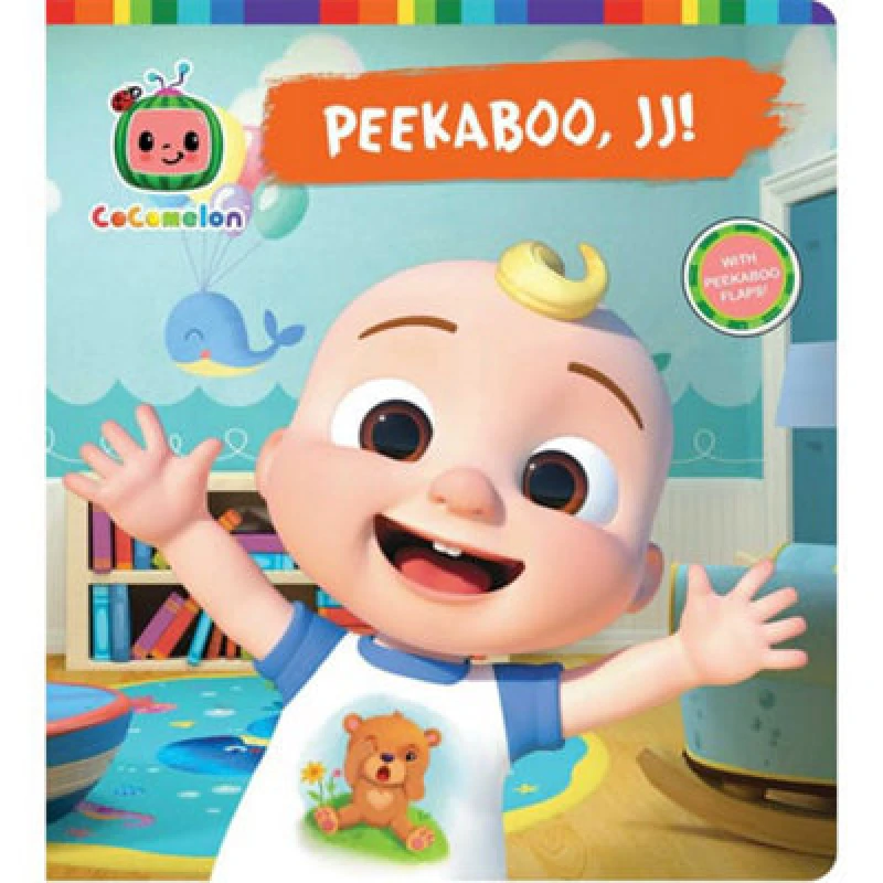 Image of Cocomelon Peek-A-Boo Jj Feature Plush