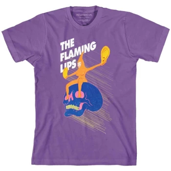 Image of The Flaming Lips - Skull Rider Unisex Medium T-Shirt - Purple