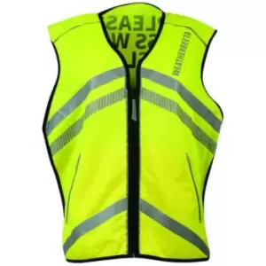 Image of Weatherbeeta Childrens/Kids Please Pass Wide And Slow Reflective Vest (S) (Hi Vis Yellow)