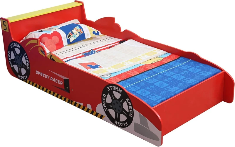 Image of MCC Direct CozyCubs Racing Car Toddler Bed Size: 1 Pack Multicolor Unisex 1 Pack